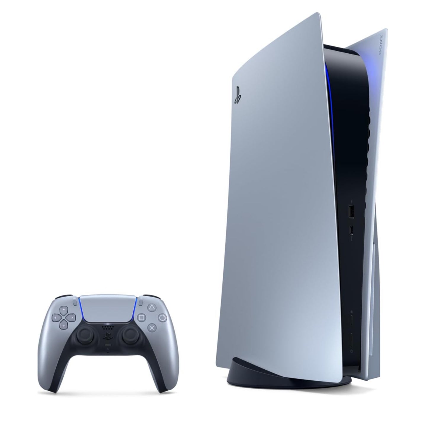 DualSense® Wireless Controller Sterling Silver für PlayStation 5, MAC, Android, iOS, PC