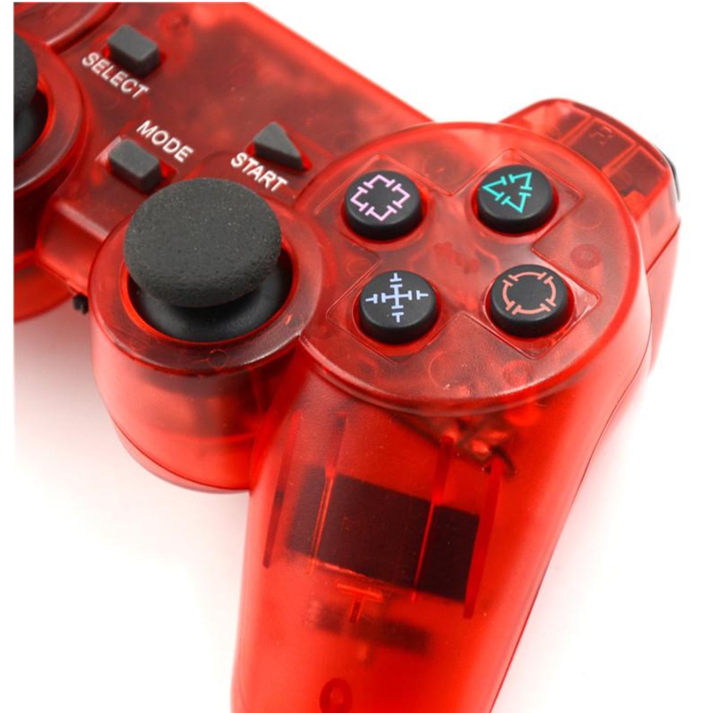 Wireless 2,4 GHz Gamecontroller für PS1/PS2 inkl. Empfänger - Rot