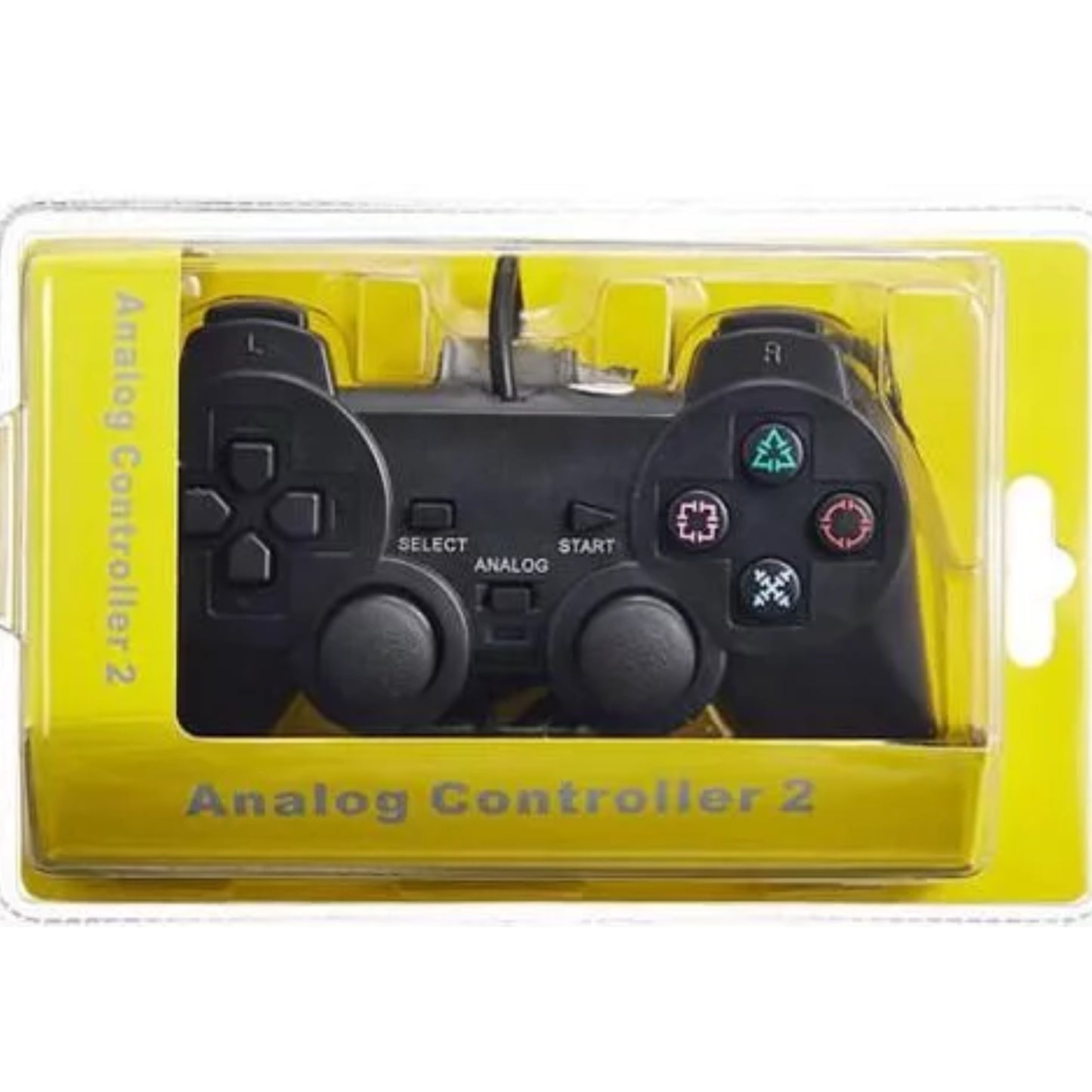 Kabelgebundener Controller für PS1/PS2 - Schwarz