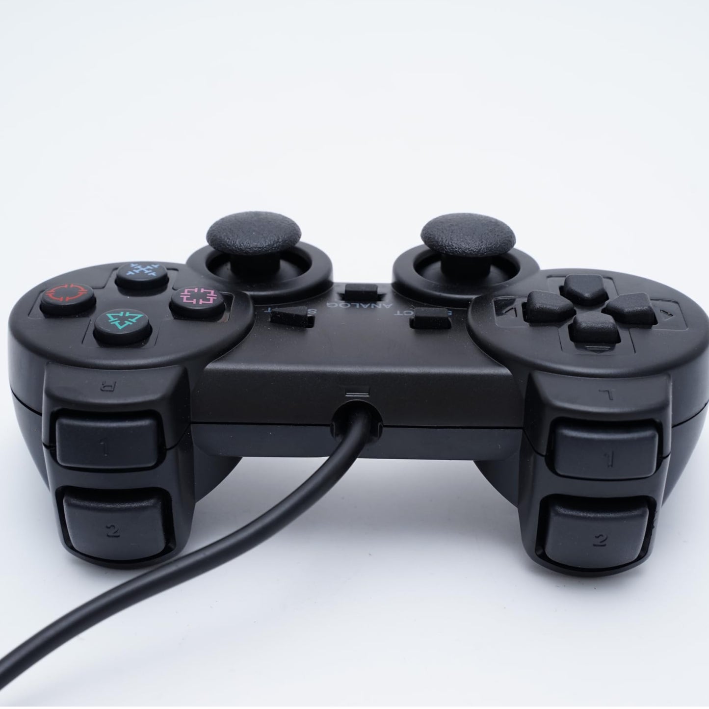 Kabelgebundener Controller für PS1/PS2 - Schwarz