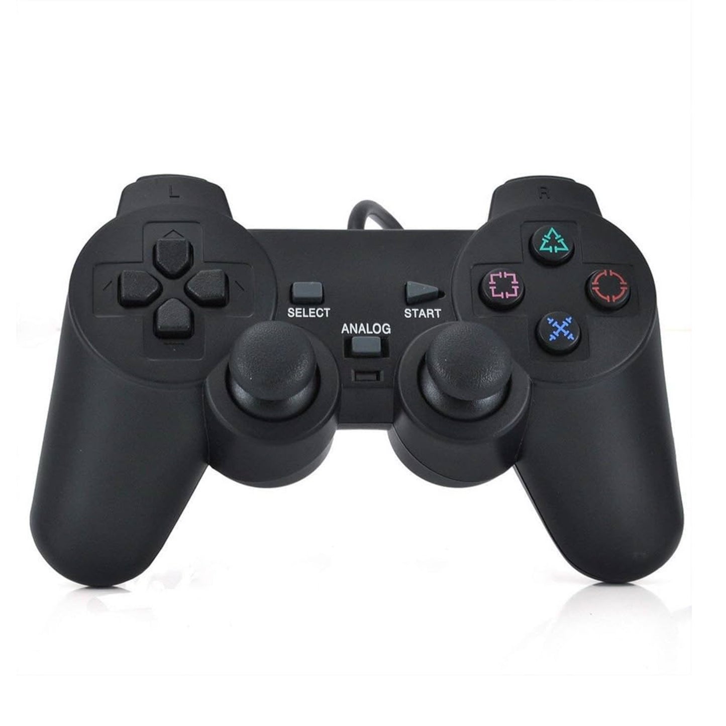 Kabelgebundener Controller für PS1/PS2 - Schwarz