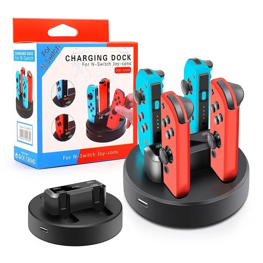 Ladestation für vier Nintendo Switch Joy-Cons - Game-Kiosk