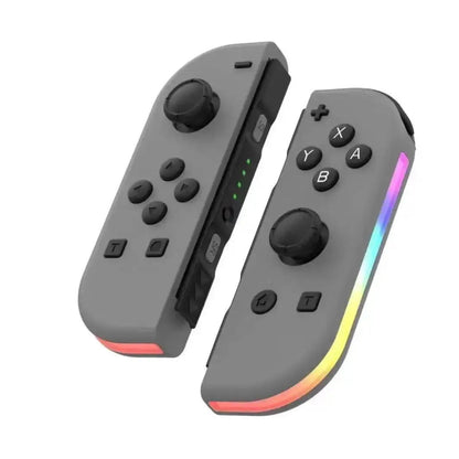 Joypad (L/R) kompatibel mit Switch, Gamepad Controller mit LED/Turbo/Wake-up/Screenshot/Bewegungssteuerung - Grau