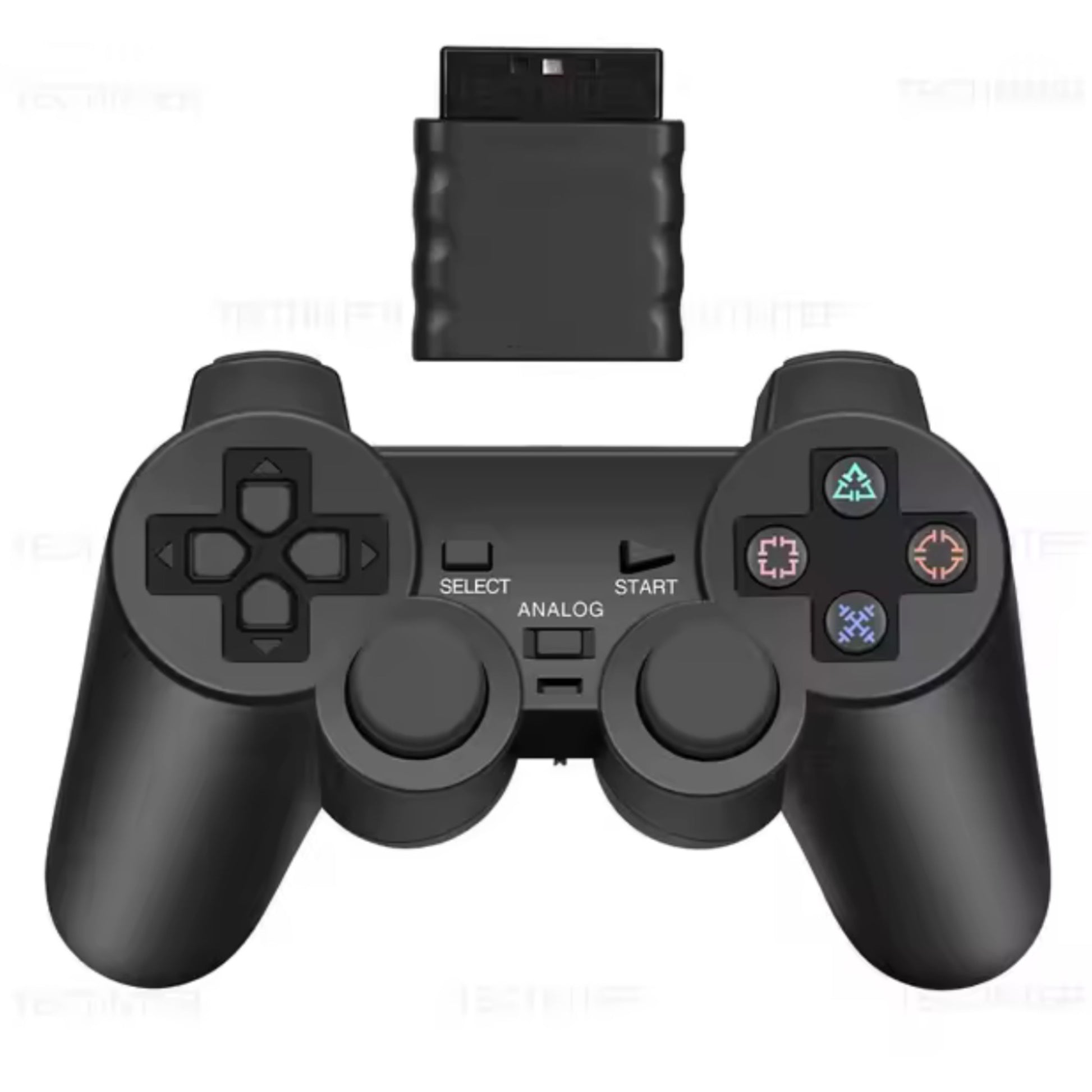 PlayStation 2 Wireless Controller in schwarz