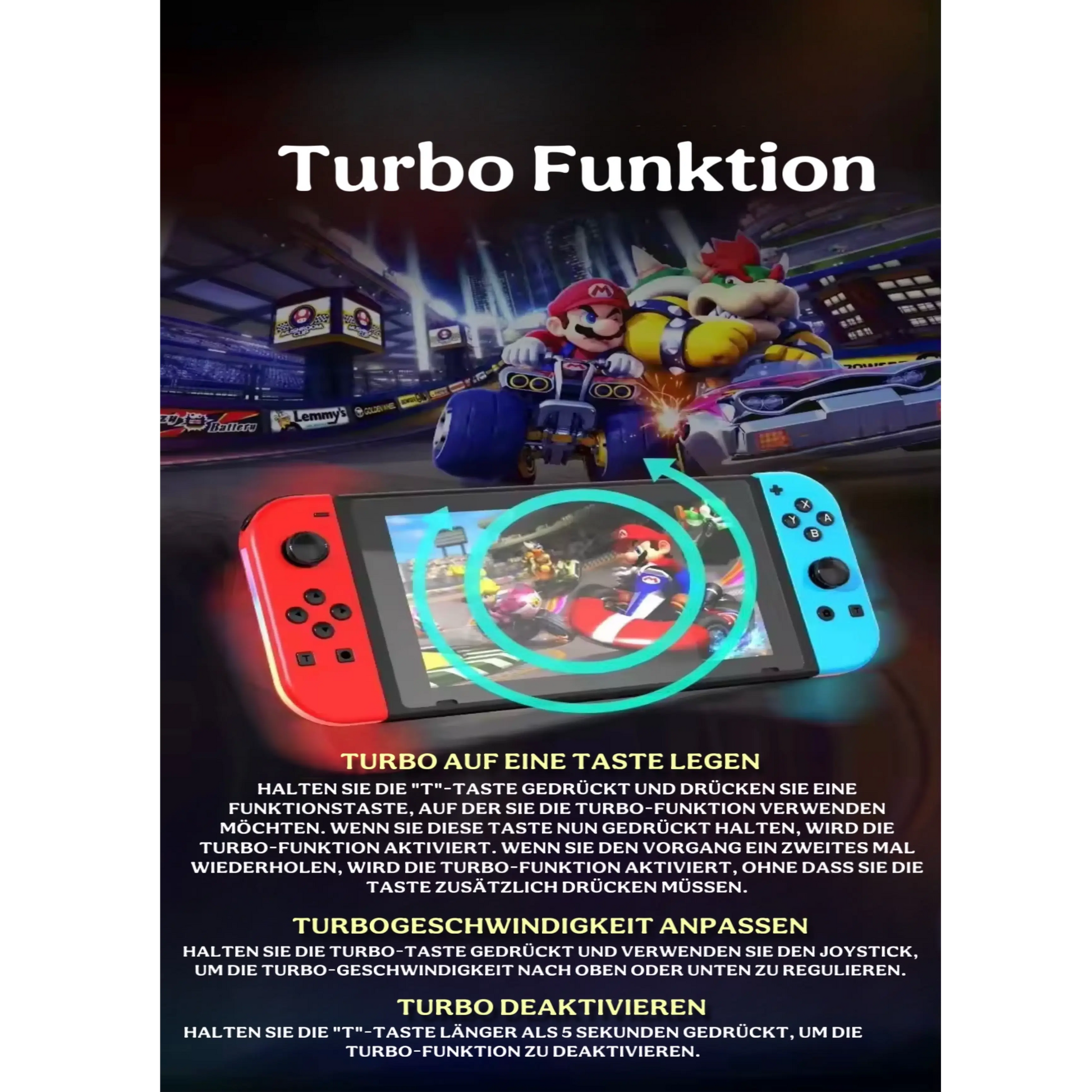 Nintendo Switch Controller mit Turbo-Taste